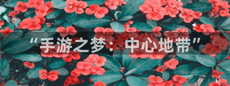 安信娱乐被国家认可吗：“手游之梦：中心地带”