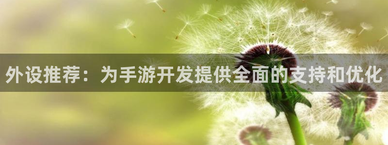 安信娱乐1：外设推荐：为手游开发提供全面的支持和优化